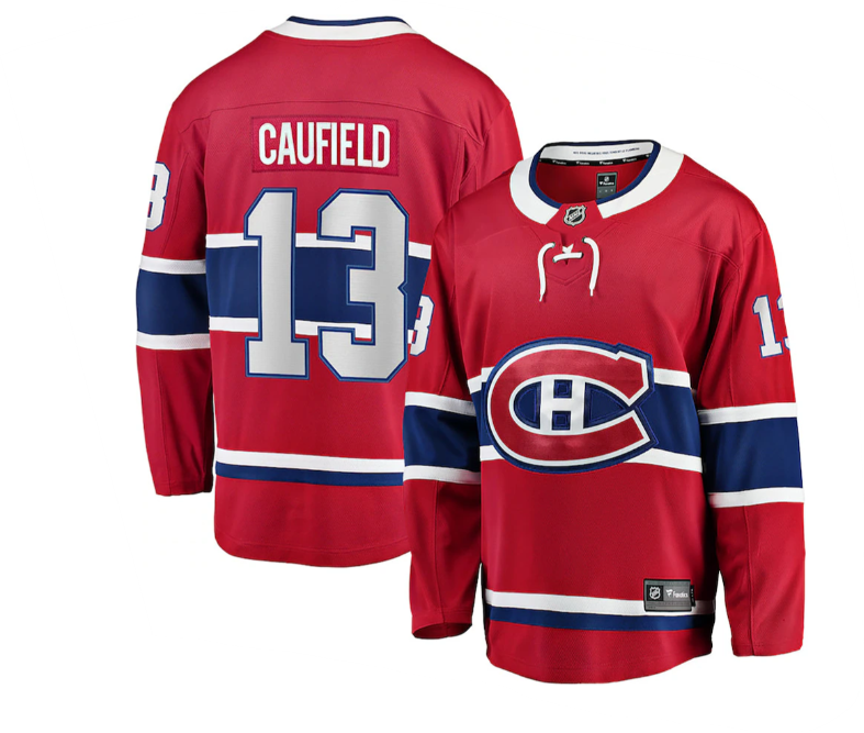 Montreal Canadiens Fanatics Caufield Home Breakaway Jersey