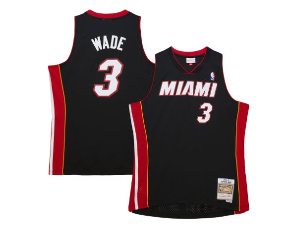 Miami Heat Wade Mitchell & Ness Swingman Jersey