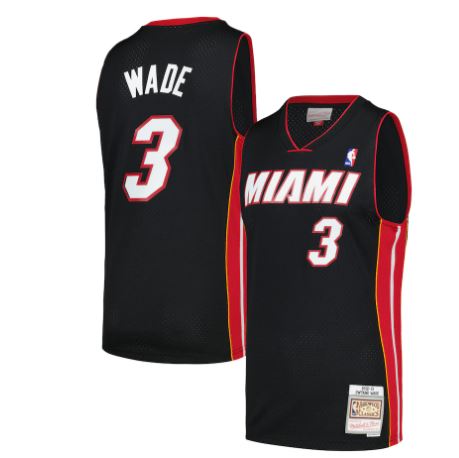 Miami Heat Wade Mitchell & Ness Swingman NBA Jersey