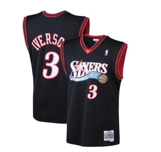 Philadelphia 76ers Iverson Mitchell & Ness Swingman NBA Jersey