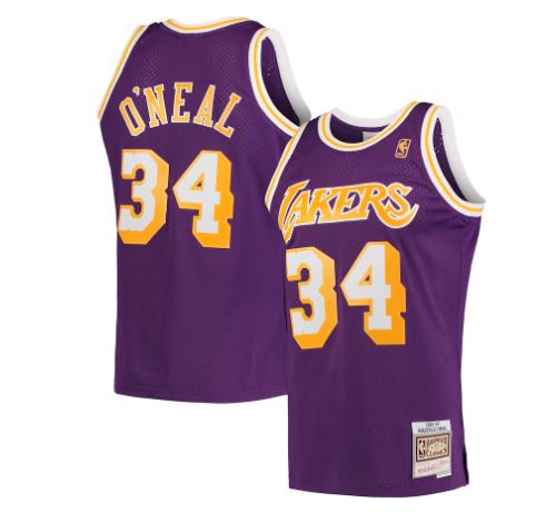 Los Angeles Lakers O'Neal Mitchell & Ness Swingman NBA Jersey