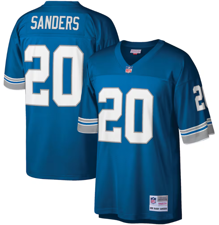 Detroit Lions Sanders Mitchell & Ness NFL Jersey